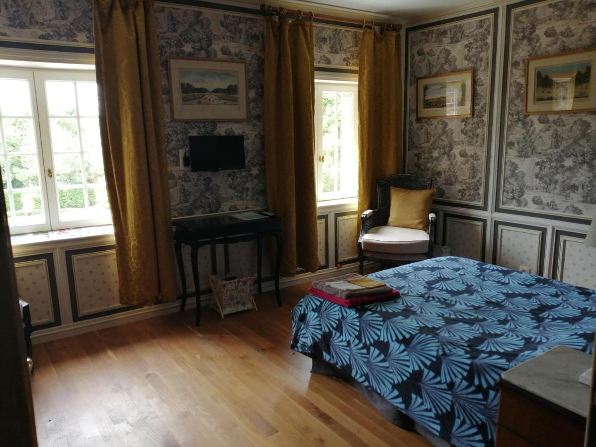 Chambre Le Notre Le Domaine Des Jardins De Bracquetuit Exterior foto